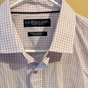 U.S. Polo Assn. Men's Purple Checkered Shirt